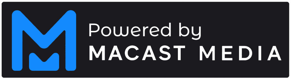 Powered by Macast Media Dark Logo